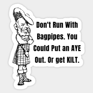 Funny Scottish Themed Shirts and Gifts Sticker